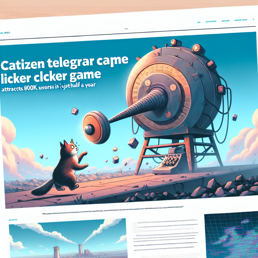 Telegram clicker game Catizen reaches 800K paying users in first 6 months